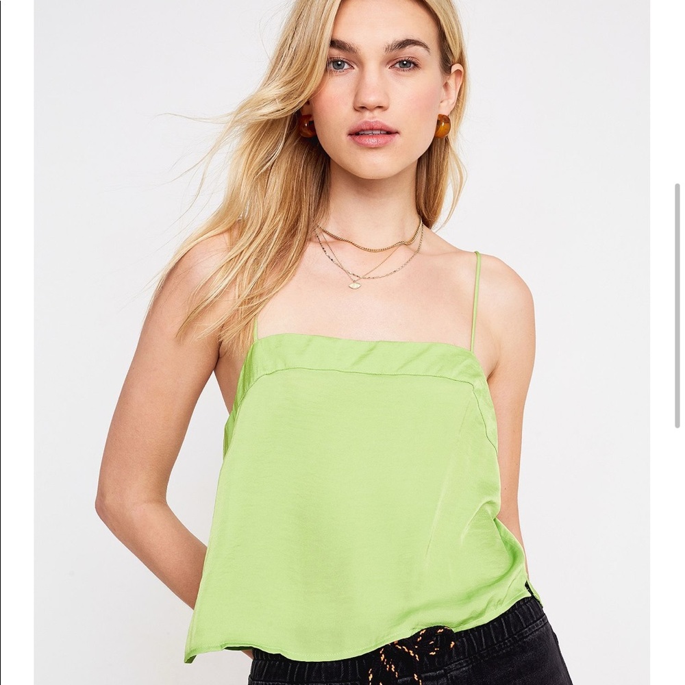Urban Outfitters silky dusty orange/mustard cami